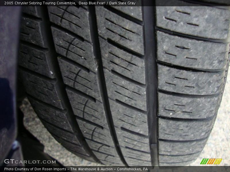 Deep Blue Pearl / Dark Slate Gray 2005 Chrysler Sebring Touring Convertible