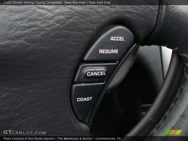 Deep Blue Pearl / Dark Slate Gray 2005 Chrysler Sebring Touring Convertible