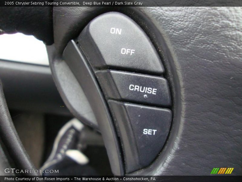 Deep Blue Pearl / Dark Slate Gray 2005 Chrysler Sebring Touring Convertible