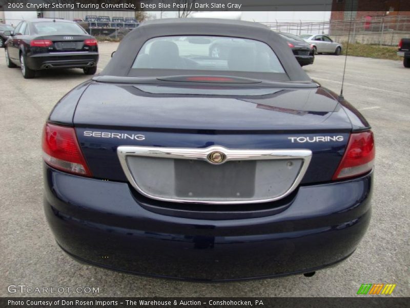 Deep Blue Pearl / Dark Slate Gray 2005 Chrysler Sebring Touring Convertible