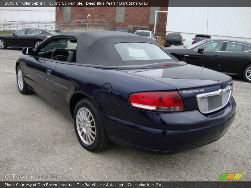 Deep Blue Pearl / Dark Slate Gray 2005 Chrysler Sebring Touring Convertible