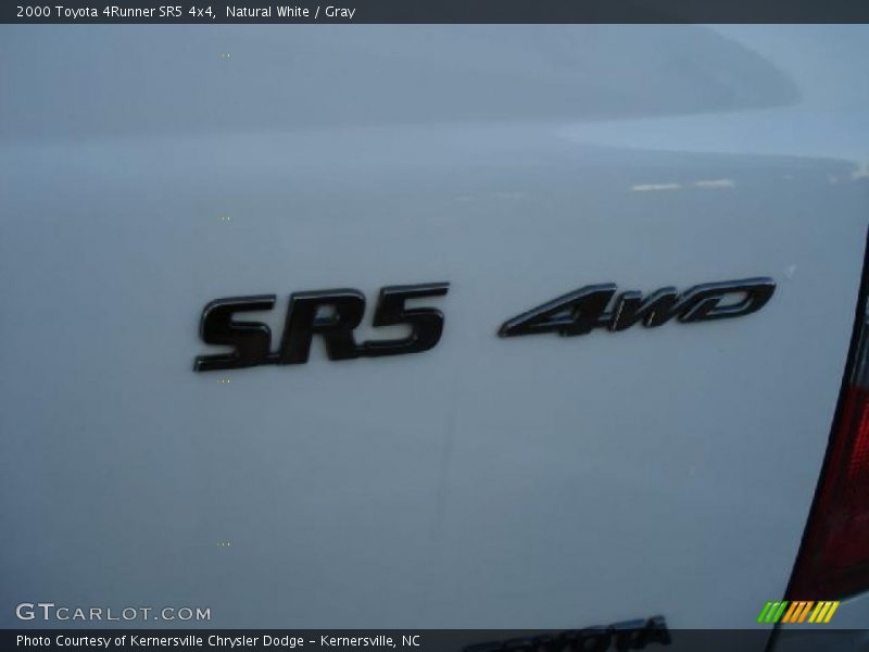 Natural White / Gray 2000 Toyota 4Runner SR5 4x4