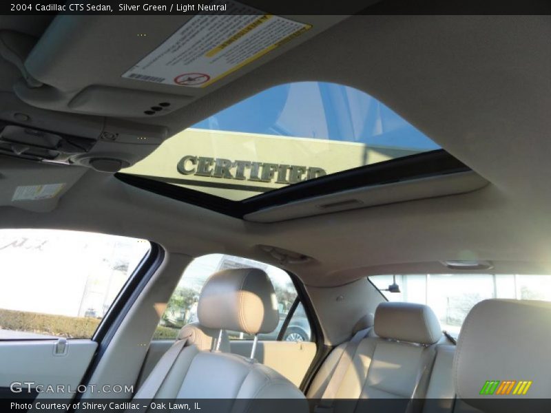 Silver Green / Light Neutral 2004 Cadillac CTS Sedan