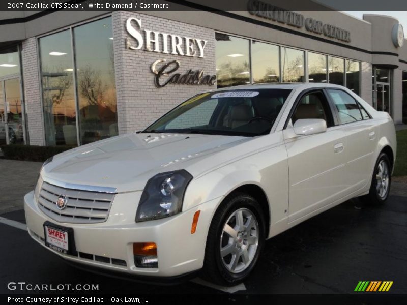 White Diamond / Cashmere 2007 Cadillac CTS Sedan