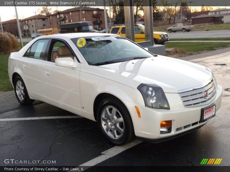 White Diamond / Cashmere 2007 Cadillac CTS Sedan
