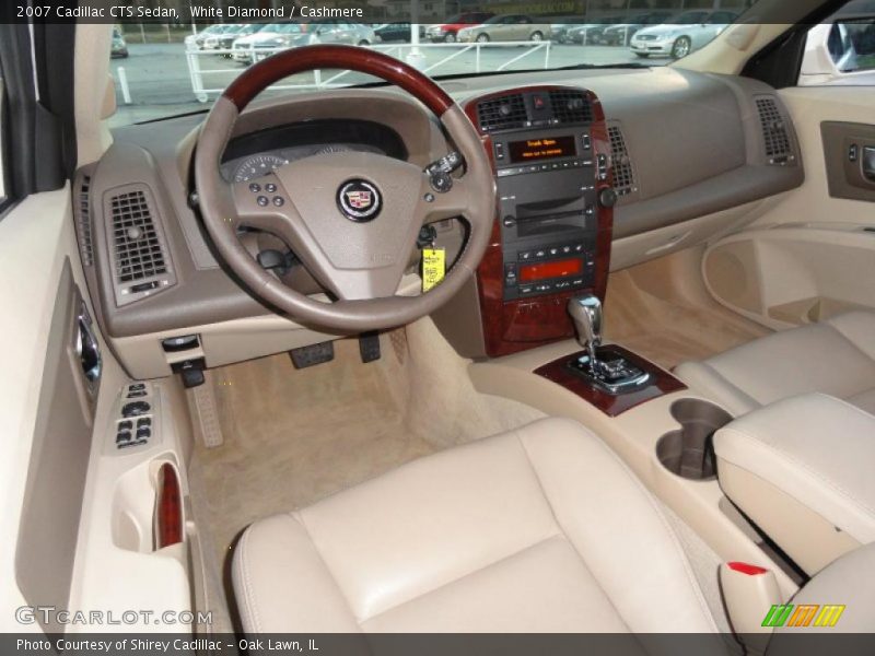 White Diamond / Cashmere 2007 Cadillac CTS Sedan