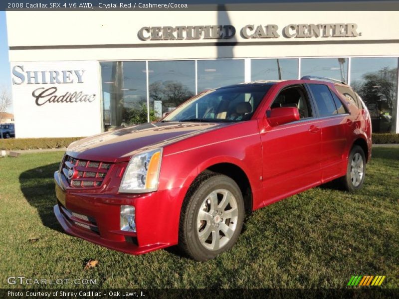 Crystal Red / Cashmere/Cocoa 2008 Cadillac SRX 4 V6 AWD