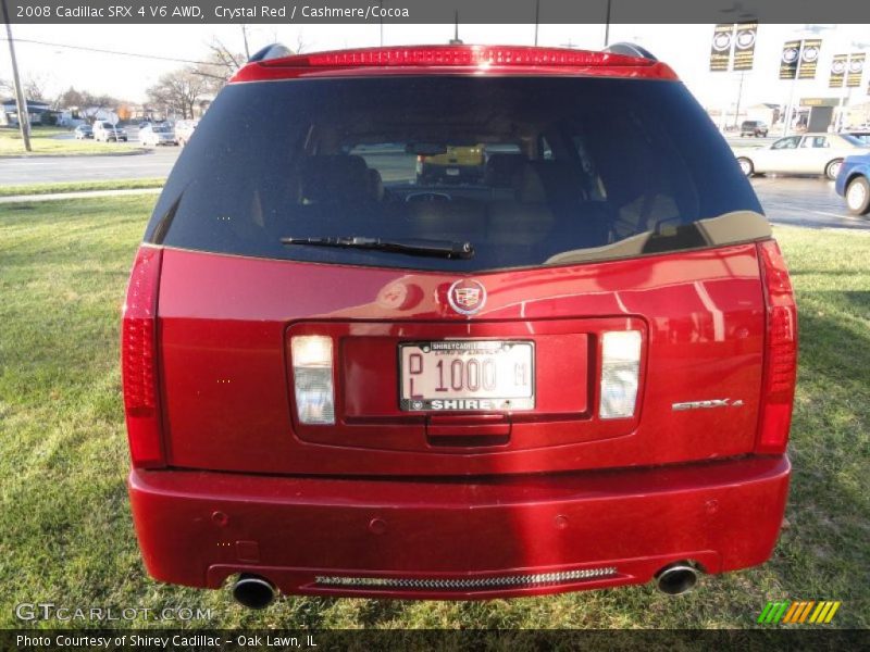 Crystal Red / Cashmere/Cocoa 2008 Cadillac SRX 4 V6 AWD