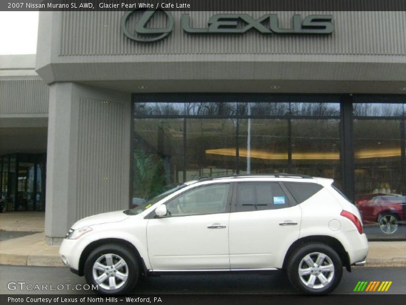 Glacier Pearl White / Cafe Latte 2007 Nissan Murano SL AWD