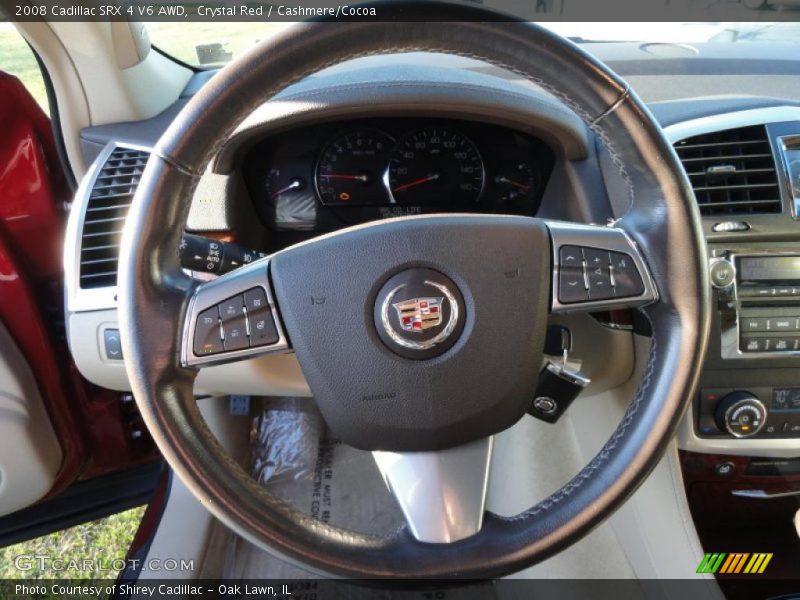 Crystal Red / Cashmere/Cocoa 2008 Cadillac SRX 4 V6 AWD