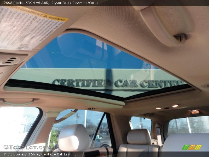 Crystal Red / Cashmere/Cocoa 2008 Cadillac SRX 4 V6 AWD
