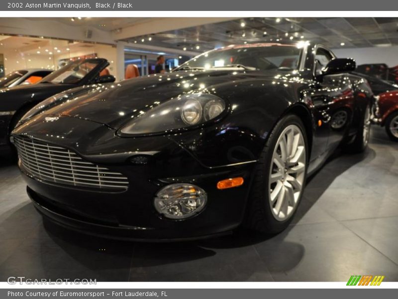 Black / Black 2002 Aston Martin Vanquish