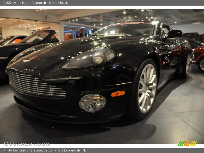 Black / Black 2002 Aston Martin Vanquish