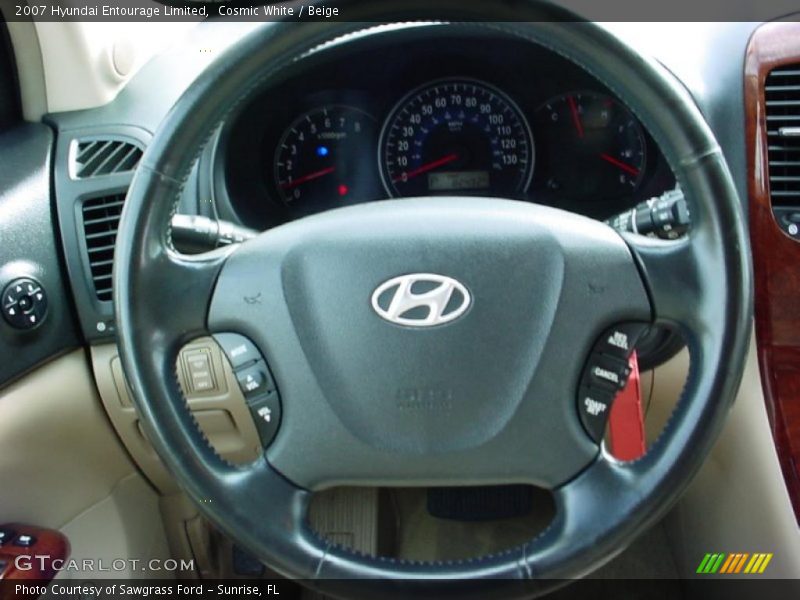 Cosmic White / Beige 2007 Hyundai Entourage Limited