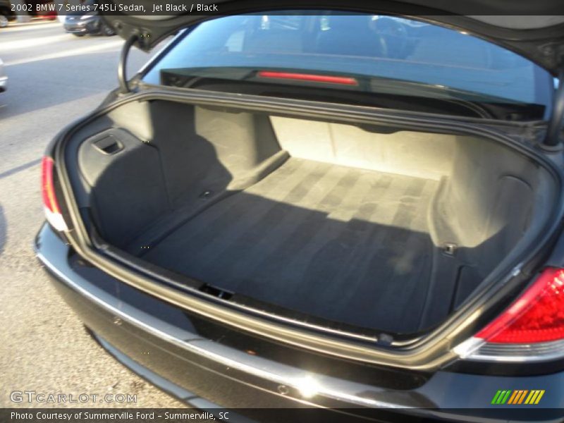  2002 7 Series 745Li Sedan Trunk
