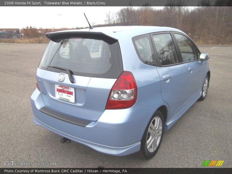 Tidewater Blue Metallic / Black/Grey 2008 Honda Fit Sport