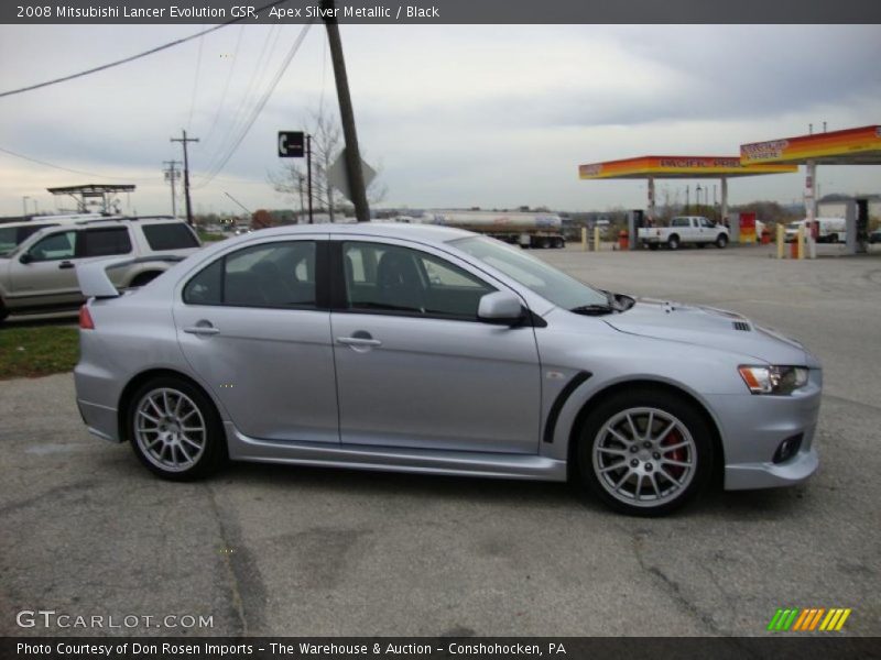  2008 Lancer Evolution GSR Apex Silver Metallic