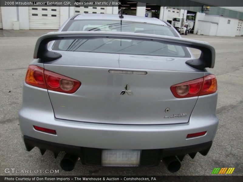 2008 Lancer Evolution GSR Apex Silver Metallic