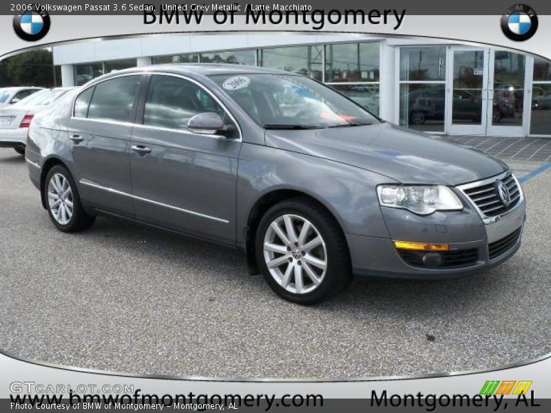 United Grey Metallic / Latte Macchiato 2006 Volkswagen Passat 3.6 Sedan