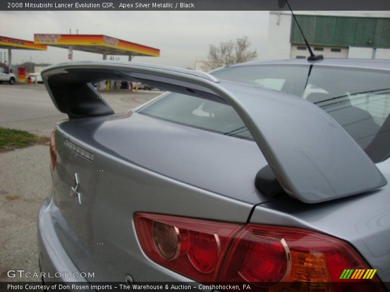 Apex Silver Metallic / Black 2008 Mitsubishi Lancer Evolution GSR