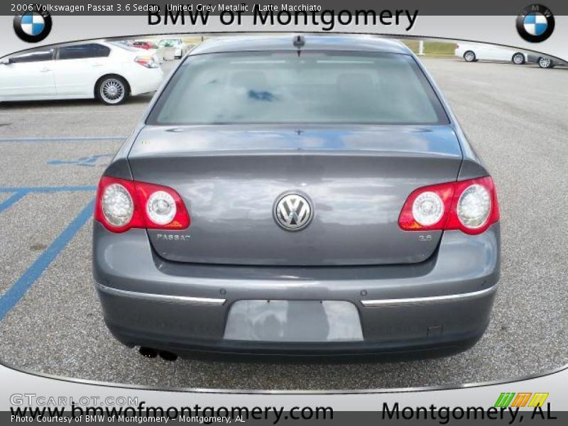United Grey Metallic / Latte Macchiato 2006 Volkswagen Passat 3.6 Sedan