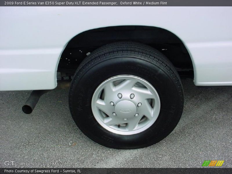 Oxford White / Medium Flint 2009 Ford E Series Van E350 Super Duty XLT Extended Passenger