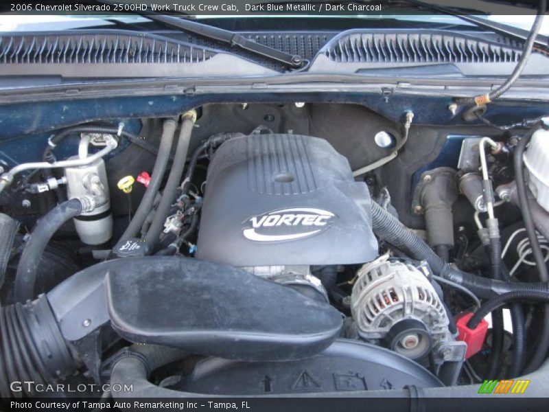 Dark Blue Metallic / Dark Charcoal 2006 Chevrolet Silverado 2500HD Work Truck Crew Cab