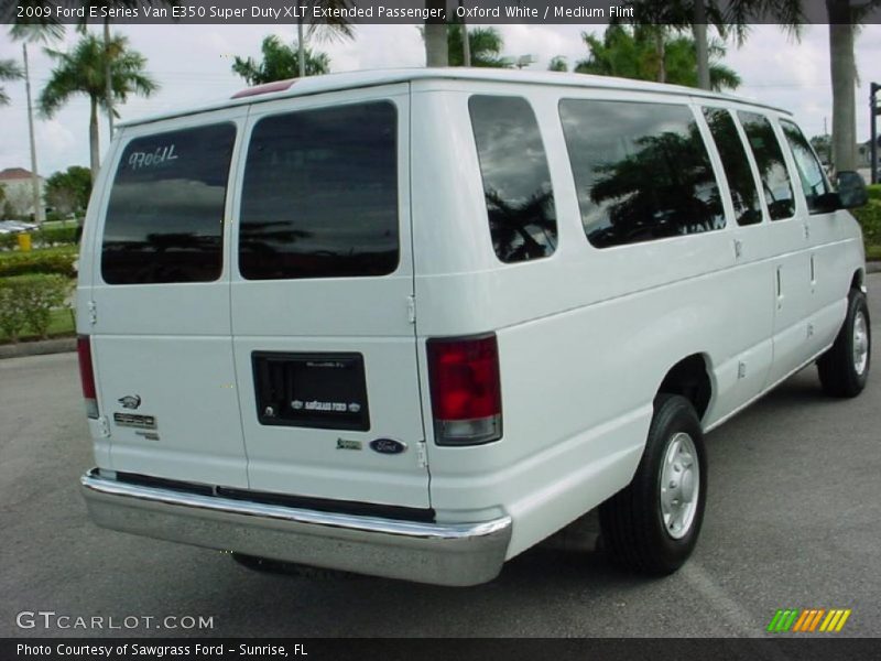 Oxford White / Medium Flint 2009 Ford E Series Van E350 Super Duty XLT Extended Passenger