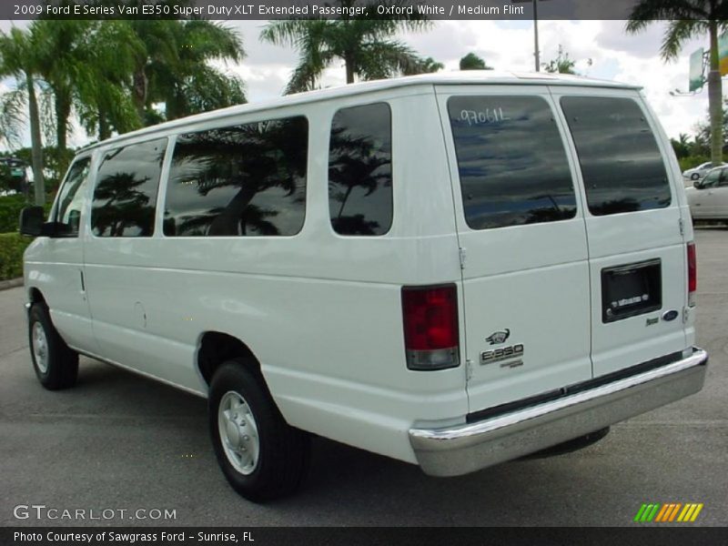 Oxford White / Medium Flint 2009 Ford E Series Van E350 Super Duty XLT Extended Passenger