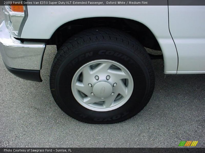 Oxford White / Medium Flint 2009 Ford E Series Van E350 Super Duty XLT Extended Passenger