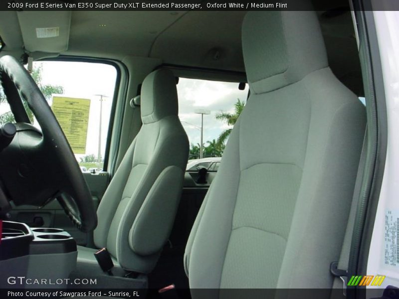 Oxford White / Medium Flint 2009 Ford E Series Van E350 Super Duty XLT Extended Passenger