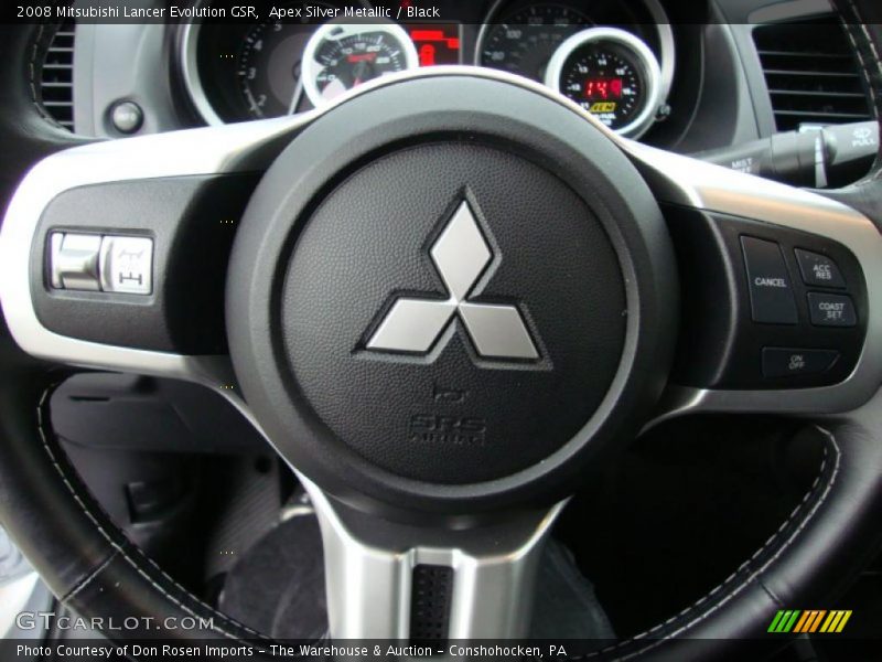 Apex Silver Metallic / Black 2008 Mitsubishi Lancer Evolution GSR