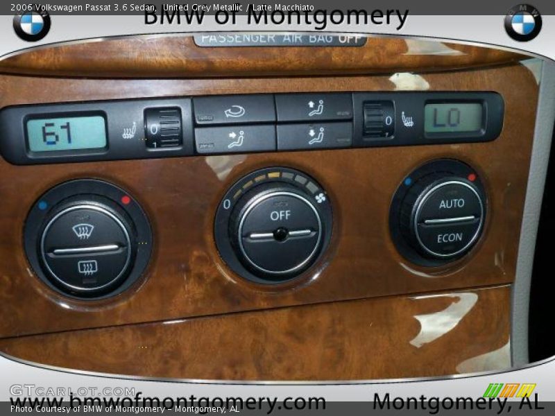 United Grey Metallic / Latte Macchiato 2006 Volkswagen Passat 3.6 Sedan