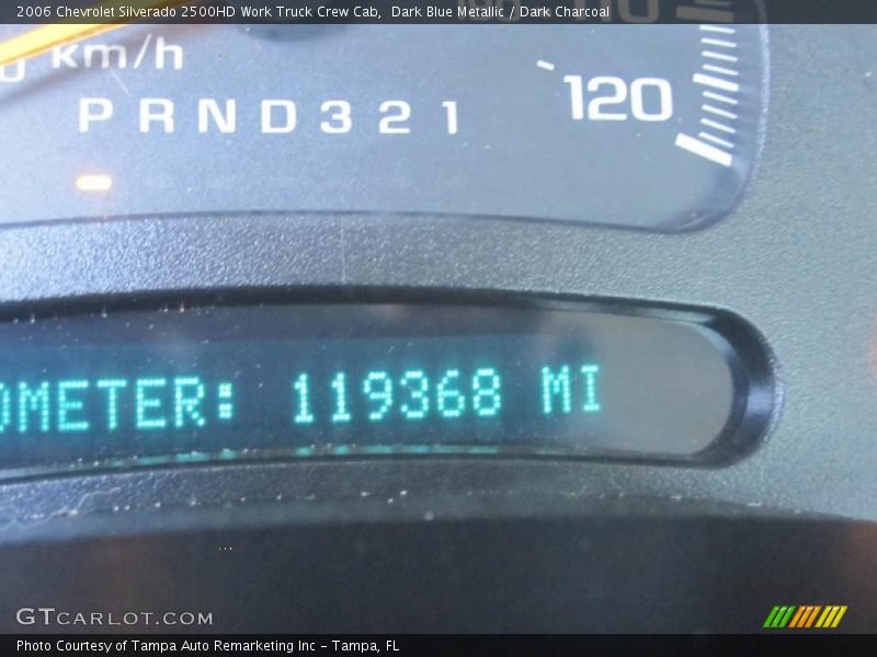 Dark Blue Metallic / Dark Charcoal 2006 Chevrolet Silverado 2500HD Work Truck Crew Cab