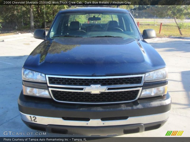 Dark Blue Metallic / Medium Gray 2006 Chevrolet Silverado 2500HD Work Truck Crew Cab
