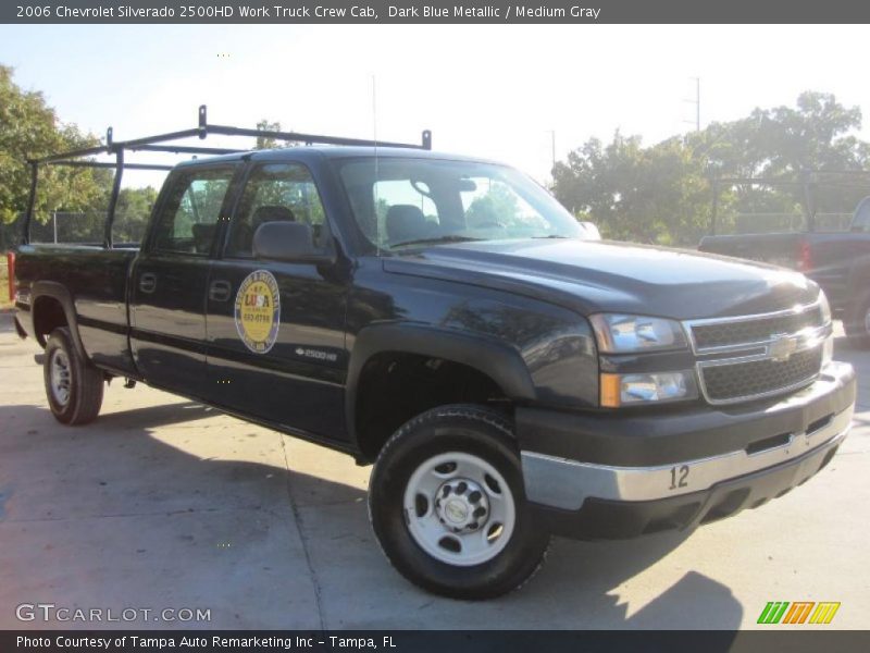 Dark Blue Metallic / Medium Gray 2006 Chevrolet Silverado 2500HD Work Truck Crew Cab