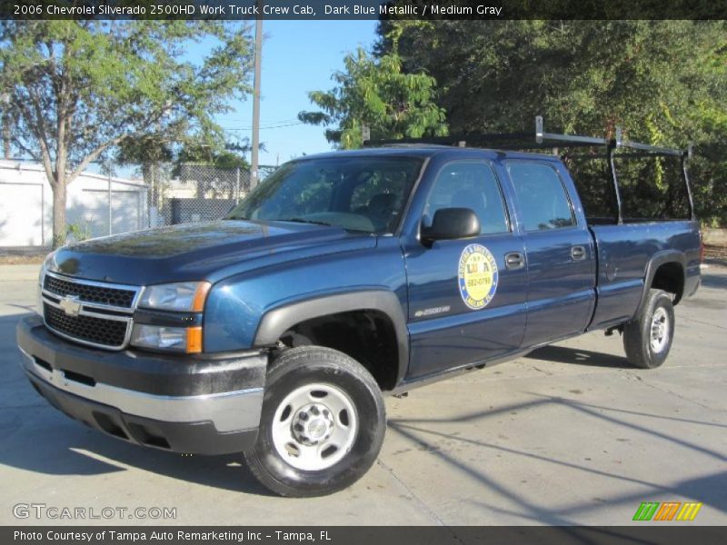 Dark Blue Metallic / Medium Gray 2006 Chevrolet Silverado 2500HD Work Truck Crew Cab