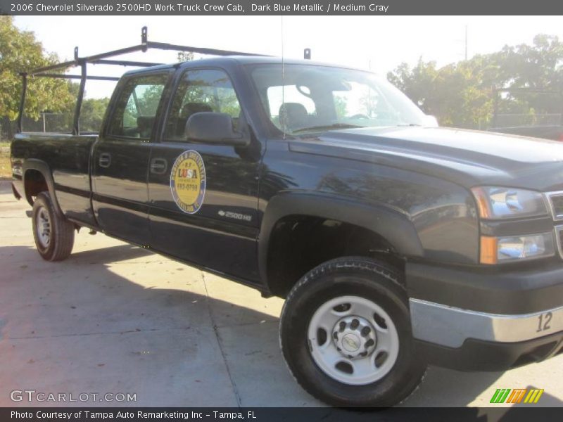 Dark Blue Metallic / Medium Gray 2006 Chevrolet Silverado 2500HD Work Truck Crew Cab