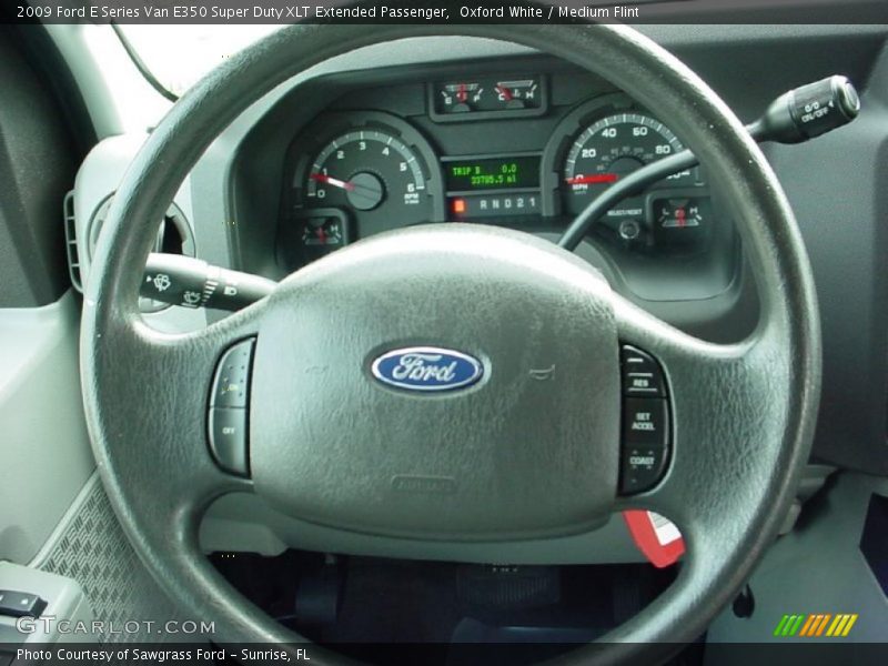 Oxford White / Medium Flint 2009 Ford E Series Van E350 Super Duty XLT Extended Passenger
