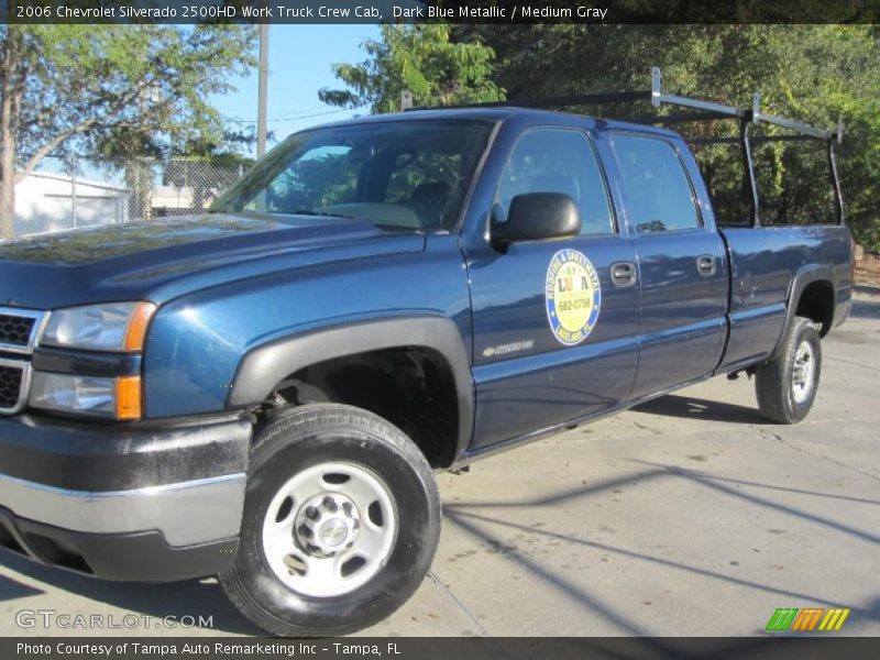 Dark Blue Metallic / Medium Gray 2006 Chevrolet Silverado 2500HD Work Truck Crew Cab