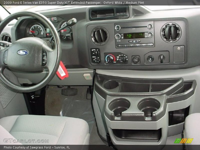Oxford White / Medium Flint 2009 Ford E Series Van E350 Super Duty XLT Extended Passenger