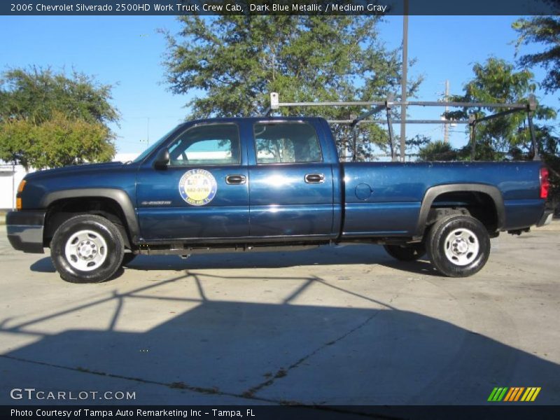Dark Blue Metallic / Medium Gray 2006 Chevrolet Silverado 2500HD Work Truck Crew Cab