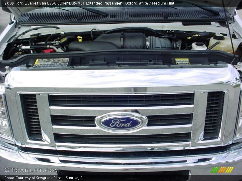 Oxford White / Medium Flint 2009 Ford E Series Van E350 Super Duty XLT Extended Passenger