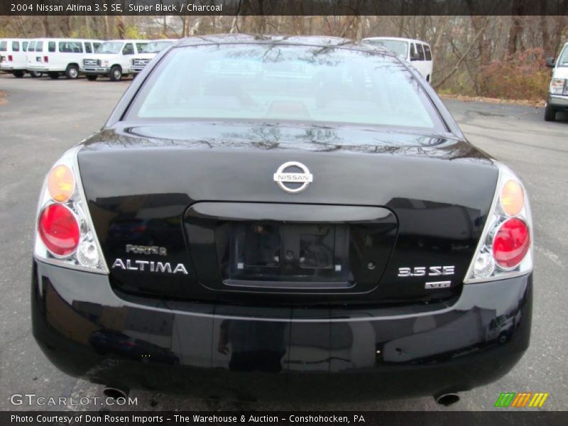 Super Black / Charcoal 2004 Nissan Altima 3.5 SE