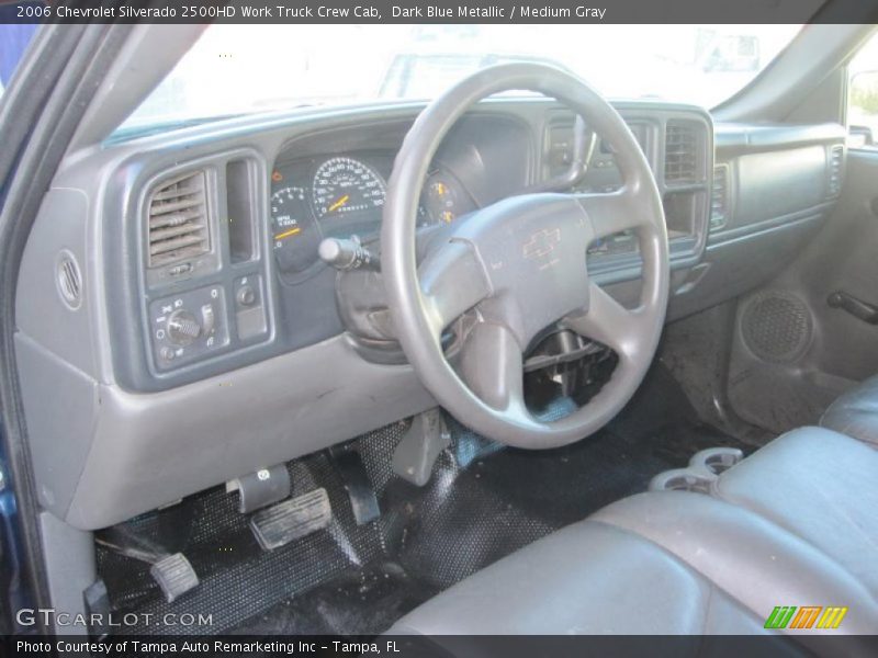 Medium Gray Interior - 2006 Silverado 2500HD Work Truck Crew Cab 