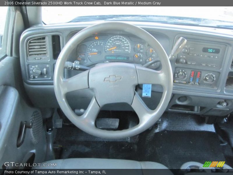 Dark Blue Metallic / Medium Gray 2006 Chevrolet Silverado 2500HD Work Truck Crew Cab