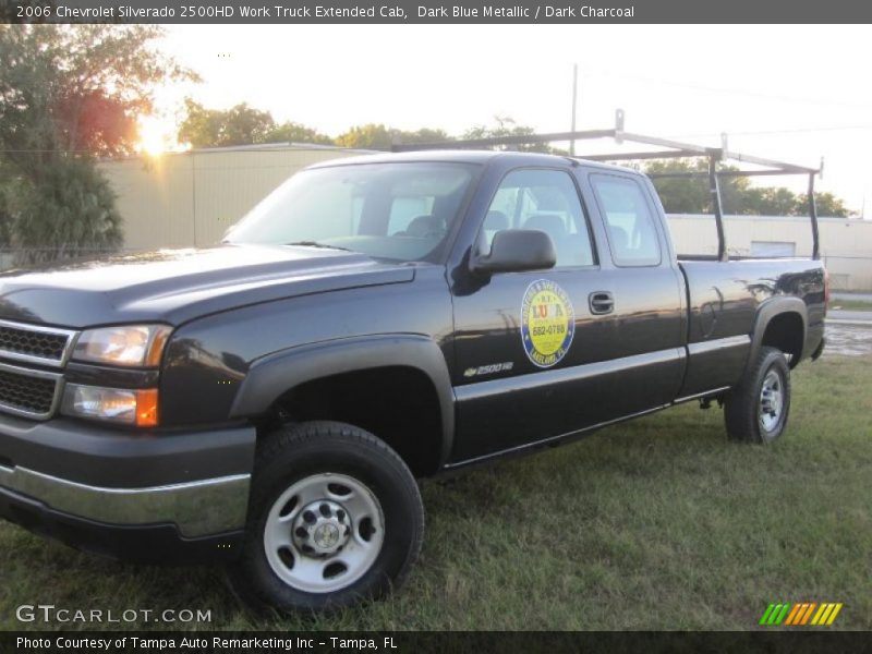 Dark Blue Metallic / Dark Charcoal 2006 Chevrolet Silverado 2500HD Work Truck Extended Cab