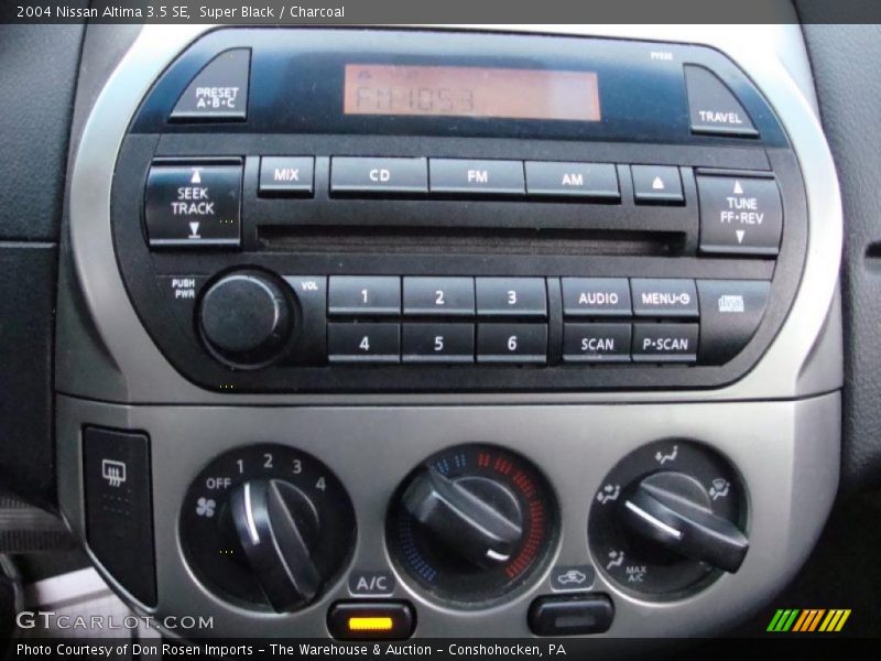 Controls of 2004 Altima 3.5 SE