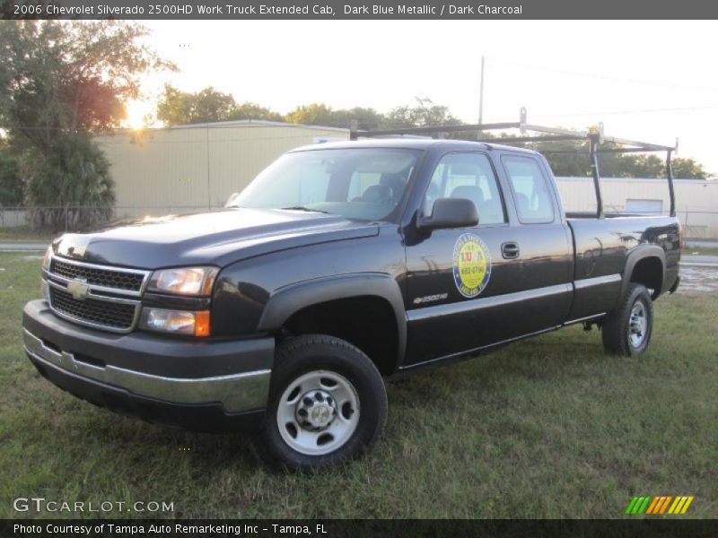 Dark Blue Metallic / Dark Charcoal 2006 Chevrolet Silverado 2500HD Work Truck Extended Cab