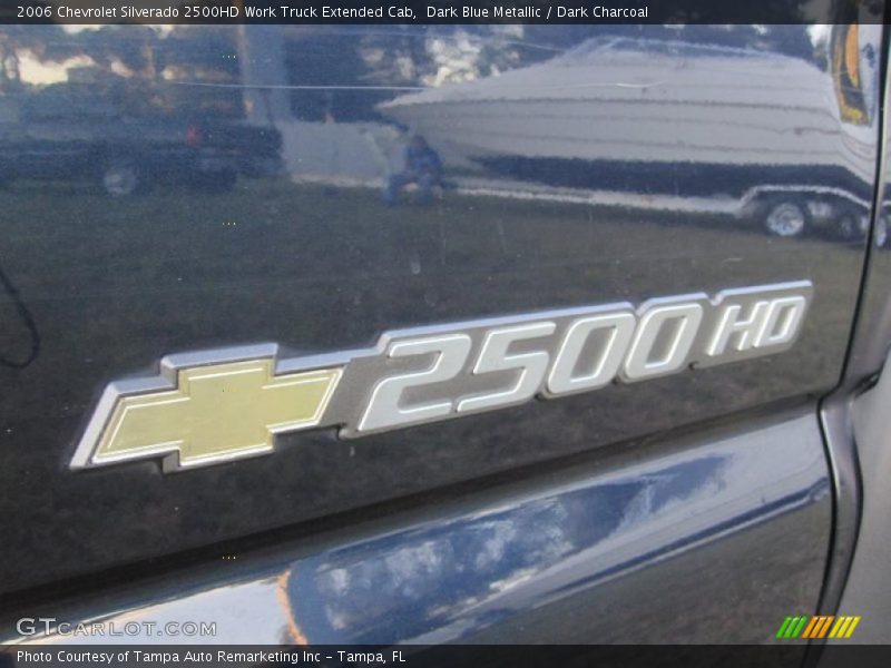 Dark Blue Metallic / Dark Charcoal 2006 Chevrolet Silverado 2500HD Work Truck Extended Cab